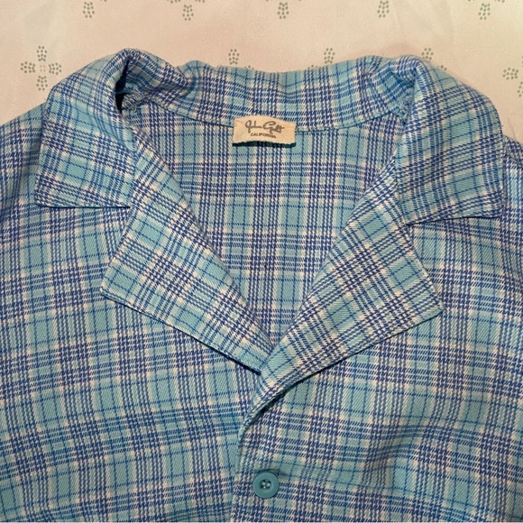 Brandy Melville Pacsun John Galt Plaid Button Down Cropped T-shirt - Picture 4 of 4